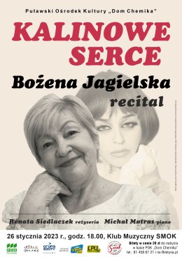 Recital Bożeny Jagielskiej "Kalinowe serce"