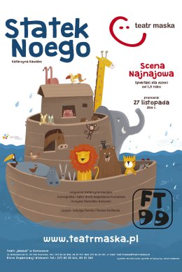 „Statek Noego”  spektakl dla naj najmłodszych Festiwal Teatrów dla Dzieci 2023