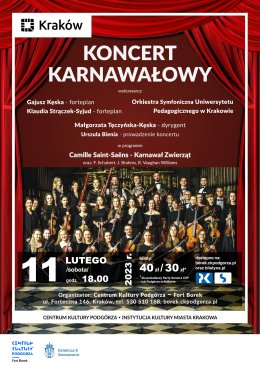 C. Saint-Saëns "Karnawał Zwierząt" - Koncert Karnawałowy - Orkiestra Symfoniczna Uniwersytetu Pedagogicznego w Krakowie