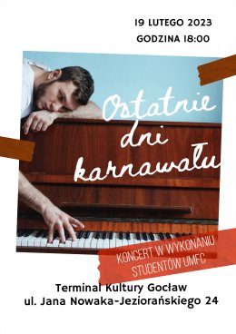UMFC: Ostatnie dni karnawału - koncert w wykonaniu studentów wydziału wokalno-aktorskiego