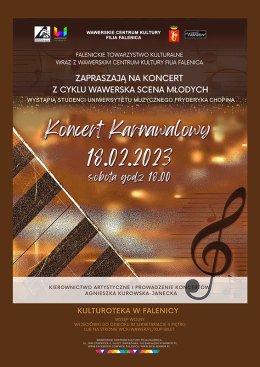 Koncert karnawałowy studentów Uniwersytetu Muzycznego Fryderyka Chopina w WCK Falenica