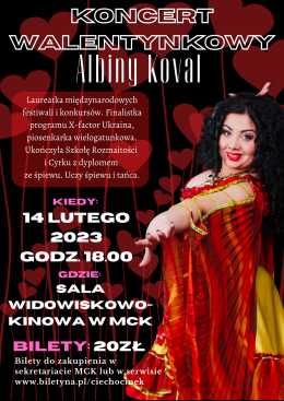 Plakat Koncert walentynkowy - Albina Koval 135339