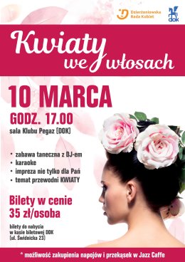 KWIATY WE WŁOSACH