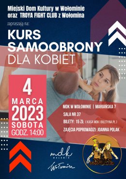 Kurs samoobrony dla Kobiet MDK Wołomin