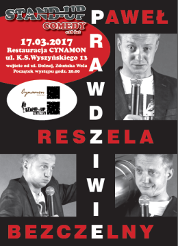 Paweł Reszela ze swoim programem BEZCZELNY
