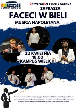 Plakat Trzech Tenorów FACECI W BIELI - koncert pieśni neapolitańskich z wybuchową dawką humoru 154612