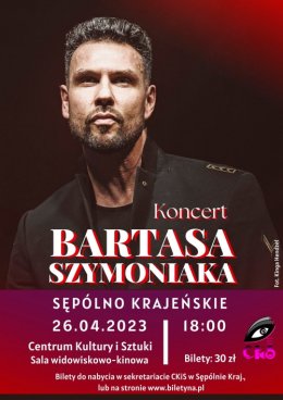 Plakat Bartas Szymoniak – beatrockowy koncert w Sępólnie Krajeńskim 155177