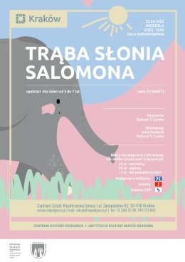23.04.2023/niedziela, godz.12.00 – „Trąba Słonia Salomona” Teatr Otwarty