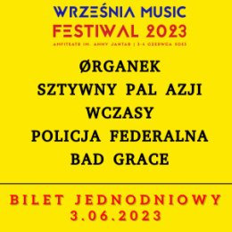 Września Music Festiwal 2023 - Bilet jednodniowy 3.06.2023