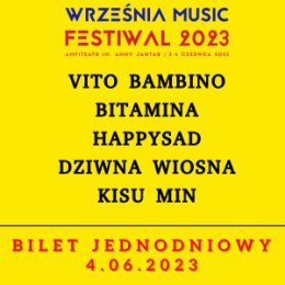 Września Music Festiwal 2023 - Bilet jednodniowy 4.06.2023