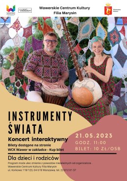 Instrumenty świata, koncert dla dzieci